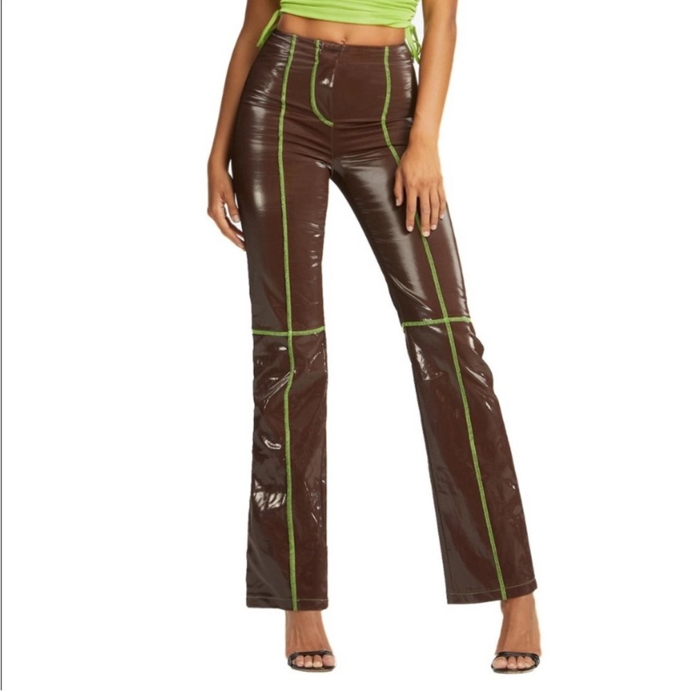 I.AM.GIA Callisto Faux Leather Contrast Stitch Pant